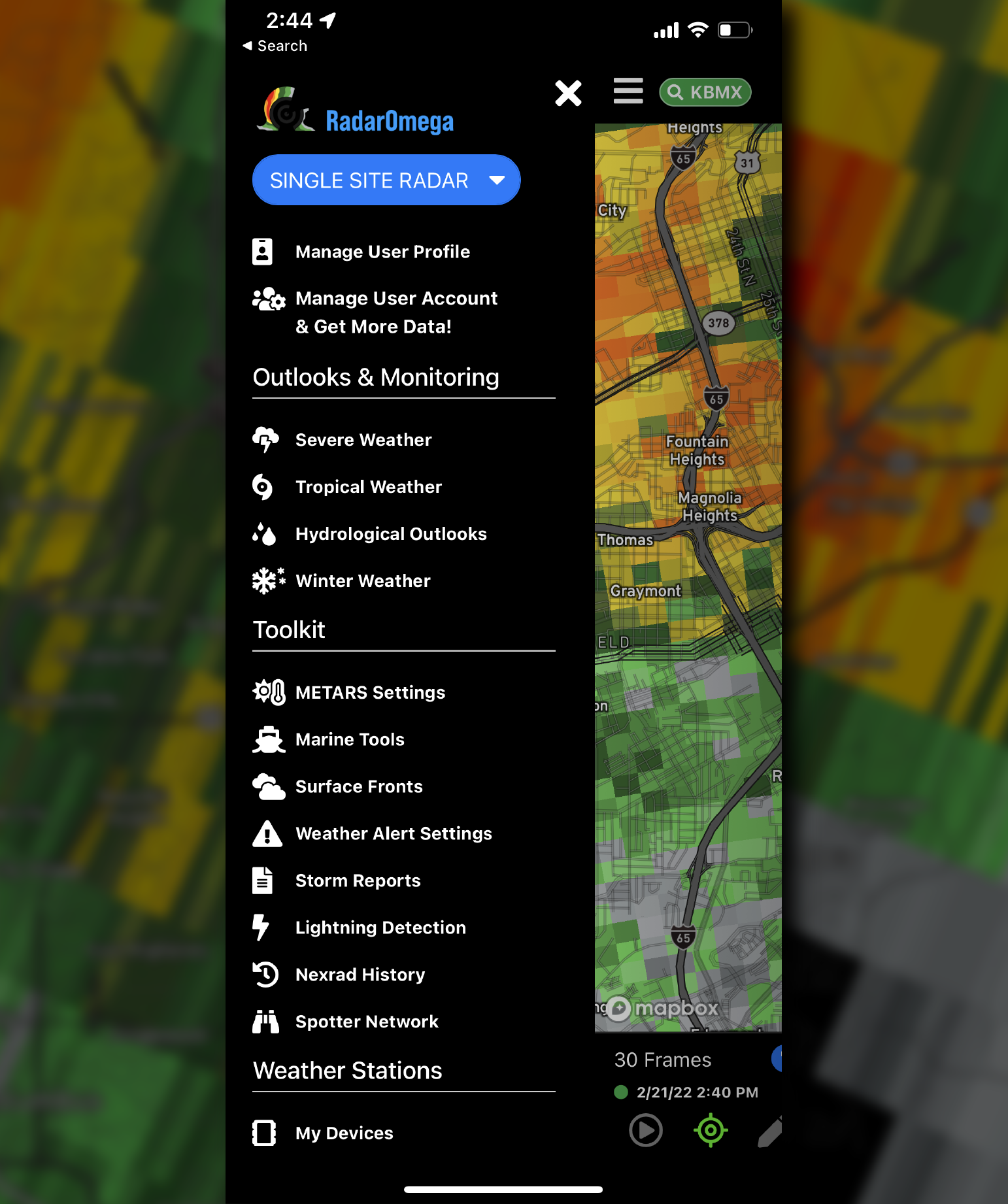 RadarOmega Advanced Weather Radar